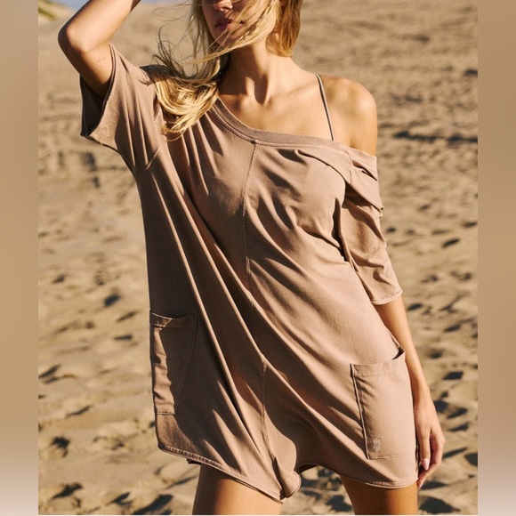 Free People Pants - Free People Hot Shot Tee Romper NWT